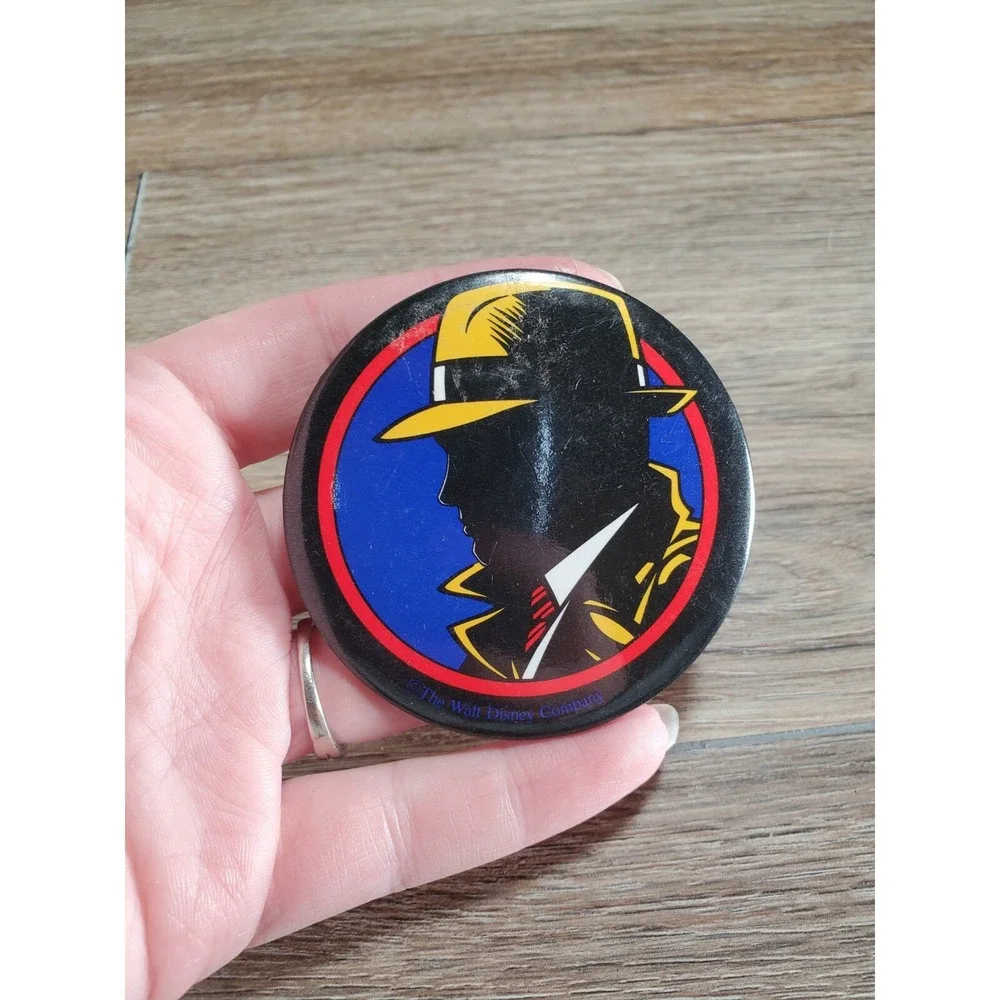 Vintage 1990 Dick Tracy Movie Promotional Pinback Buttons Promo Pin Detective